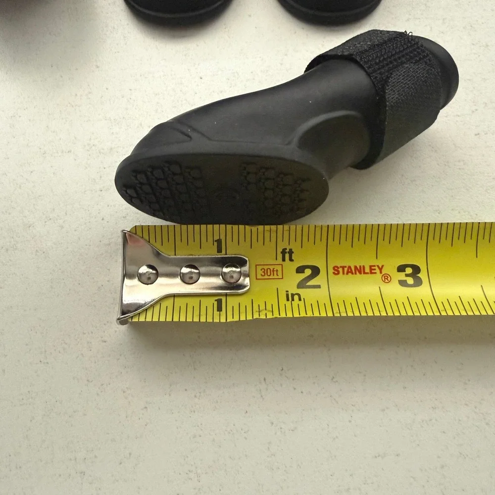 Pet Life Rubber Pet Boots Small Dog Black Size‎ M